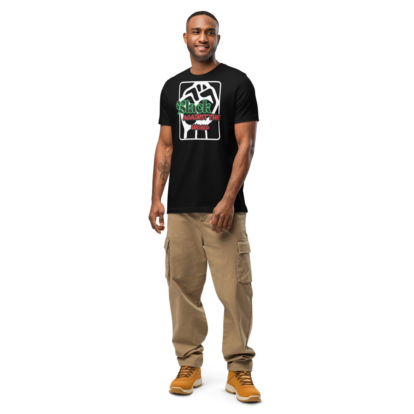BATW Design 5 Premium cotton T-shirt BLACK Unisex
