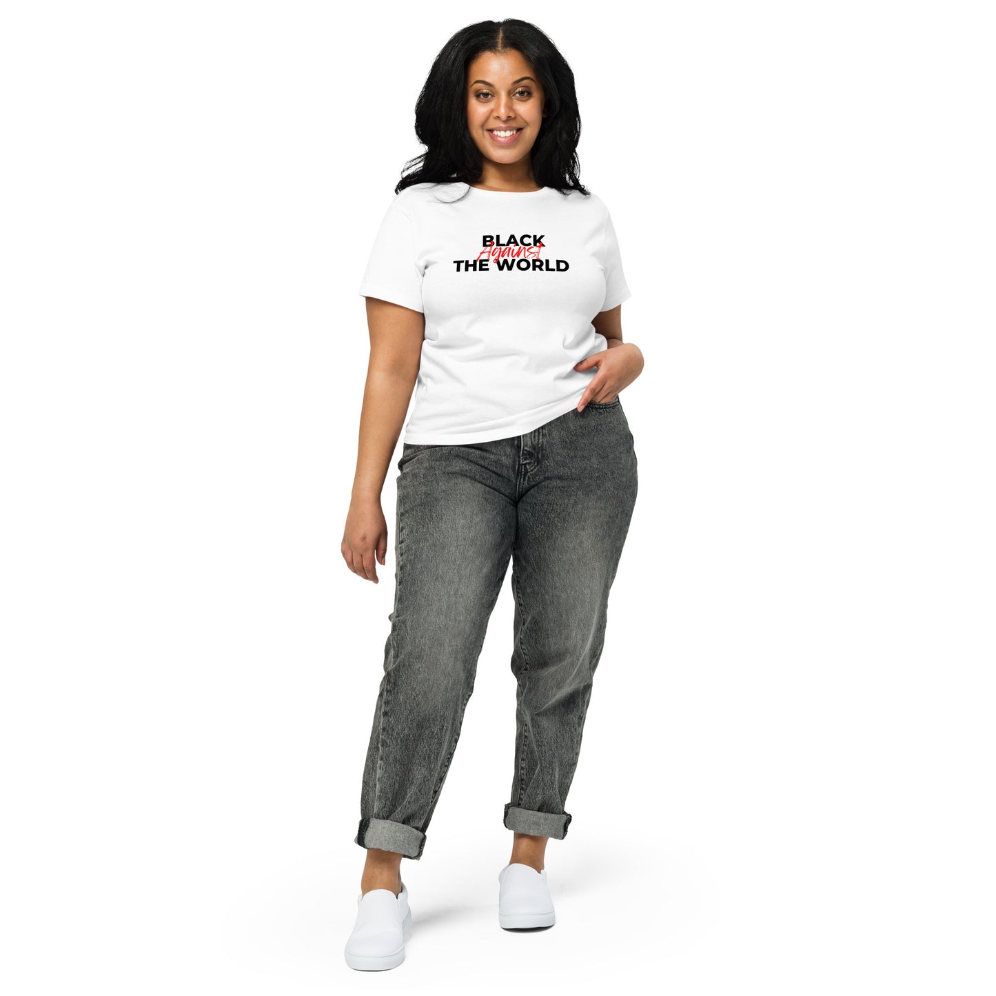 BATW Design 2 High-waisted T shirt WHITE Women