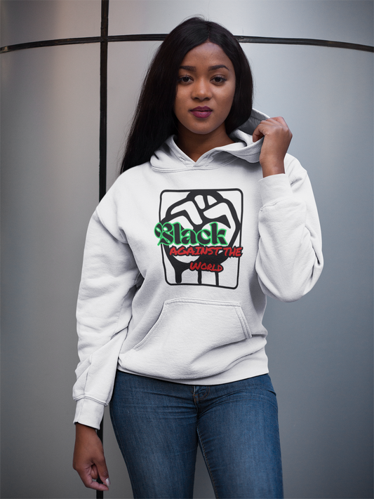 BATW Design 5 Premium Eco hoodie WHITE Unisex