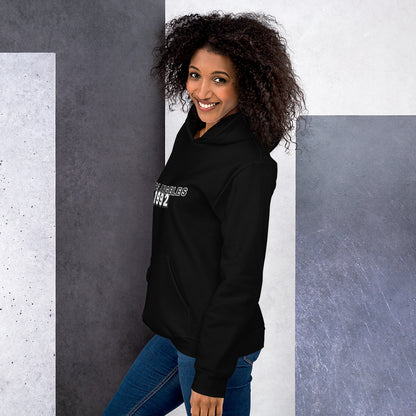 RRR Los Angeles Unisex Hoodie BLACK/RED